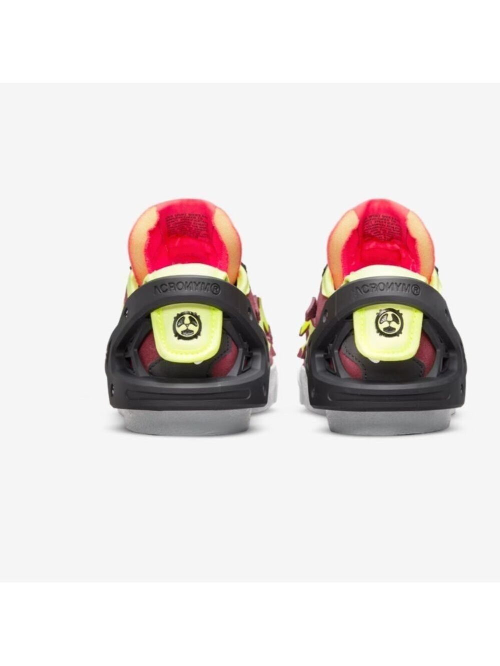 Nike Men's Burgundy and Neon Sneakers - Picture 3 of 12